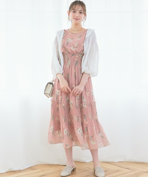 「WILLSELECTION」 半袖ワンピース MEDIUM ピンク レディース_画像5