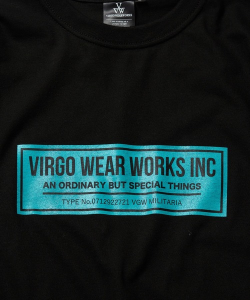 「VIRGOwearworks」 半袖Tシャツ 3 ホワイト×ピンク メンズ_画像3