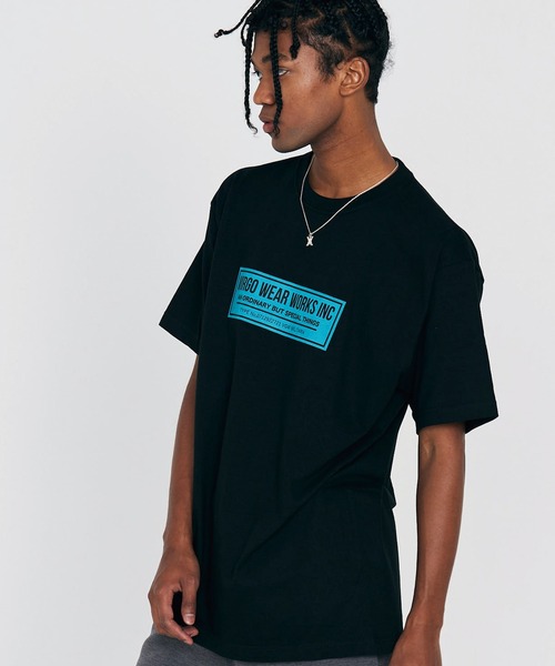 「VIRGOwearworks」 半袖Tシャツ 3 ホワイト×ピンク メンズ_画像7