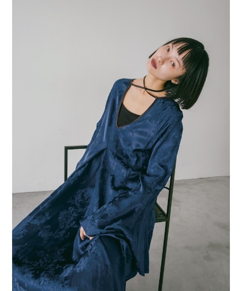 「sahara」 長袖ワンピース FREE ライトグリーン レディース_画像5