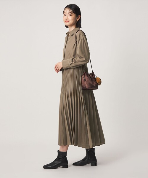 gleen label relaxing ワッシャープリーツワンピース green label relaxing（グリーンレーベルリラクシング） ワンピース