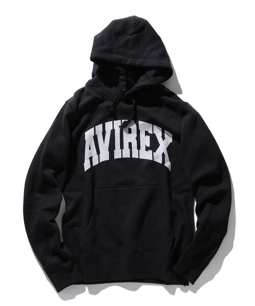 パーカー avirex/ アヴィレックス/ DAILY L/S SWEAT PULL PARKA/ デイリー　長袖　スウェット　プルパーカー レディー AVIREX パーカー avirex/ アヴィレックス/ DAILY L/S SWEAT PULL