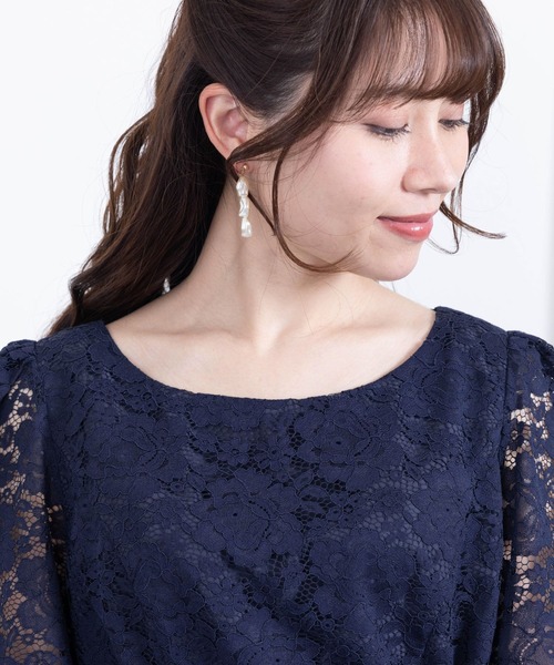 マタニティ 総レース クラシック ロングドレス　「マタニティ　産前産後」 | SweetMommy(授乳服&マタニティ) | 19