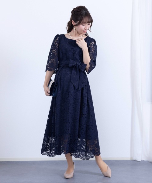 【のん】 マタニティドレス SweetMommy(授乳服&マタニティ) マタニティ 総レース クラシック