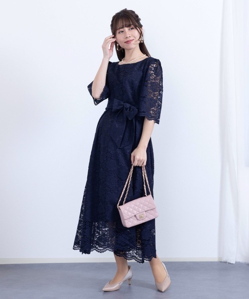 マタニティ 総レース クラシック ロングドレス　「マタニティ　産前産後」 | SweetMommy(授乳服&マタニティ) | 10