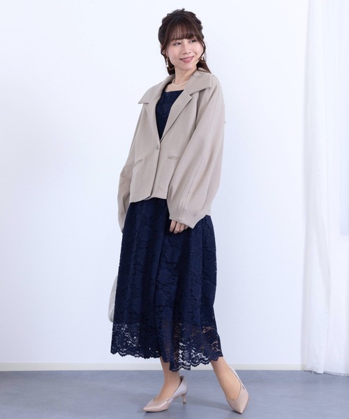 マタニティ ロング　ドレス M SweetMommy(授乳服&マタニティ) マタニティ レースドッキング