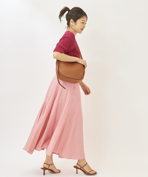 plage（プラージュ） ロング スカート Slit Linen スカート : ZOZOTOWN