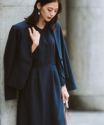 7days Life Styling セットアップ 「洗える」キーネックジャケット