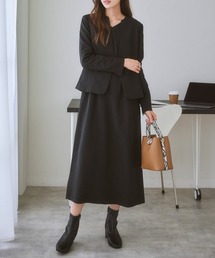 スーツ・フォーマル・ドレス SHORT JACKET SET UP OTONA SHORT JACKET SET UP DRESS（ワンピース）｜Ameri（アメリ