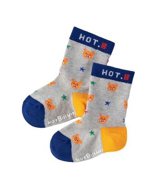 HOT BISCUITS 靴下 クルー丈 ソックスパック2足セット キッズ 子供