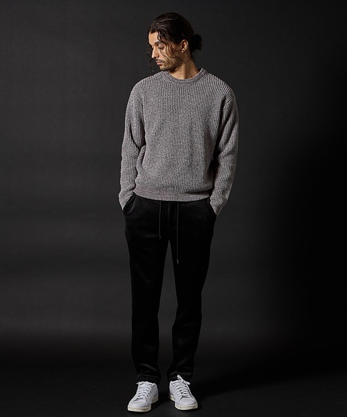 RATTLE TRAP（ラトルトラップ） セーター ニット 引き揃え畦編みモール