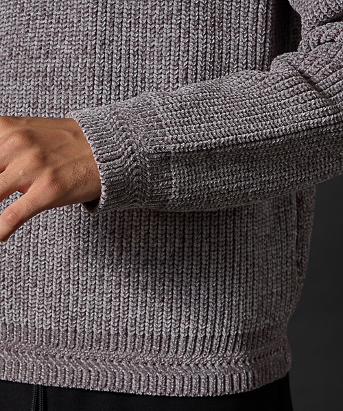 RATTLE TRAP（ラトルトラップ） セーター ニット 引き揃え畦編みモール