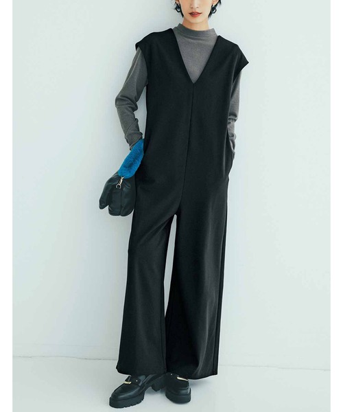 セットアップ IEDIT シックなワントーンが大人っぽい あったか