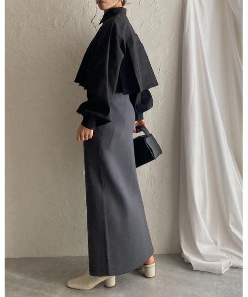 She's Closet ブラウス シャツ ボリュームスリーブレギュラー