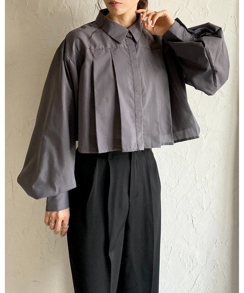 She's Closet ブラウス シャツ ボリュームスリーブレギュラー