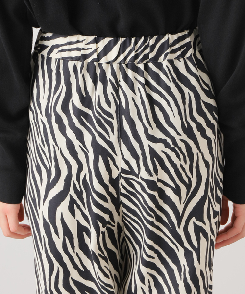 Spick＆Span パンツ ゼブラプリントイージーパンツ レディース