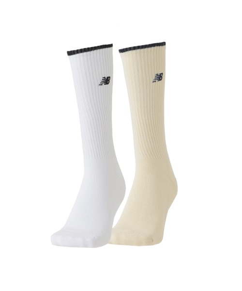 ウィンター クルーソックス New Balance 靴下 ボストンクルーソックス2P メンズ レディース
