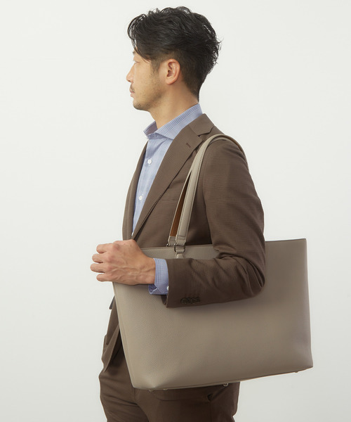 MEN'S MELROSE トートバッグ PUレザートートバッグ メンズ