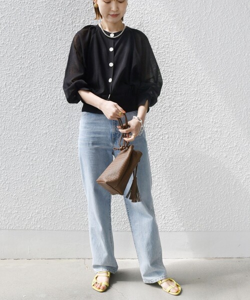 SHIPS - シップス SHIPS カーディガン 2WAY シアーオフホワイト