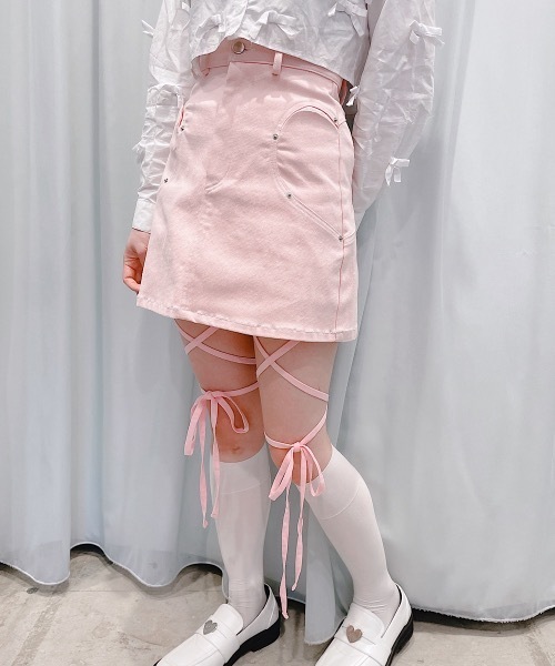 lilLilly（リルリリー） パンツ クロスリボンショートパンツ