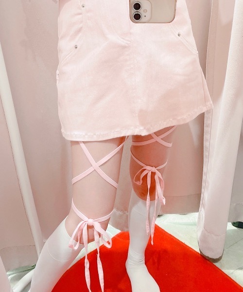 lilLilly（リルリリー） パンツ クロスリボンショートパンツ