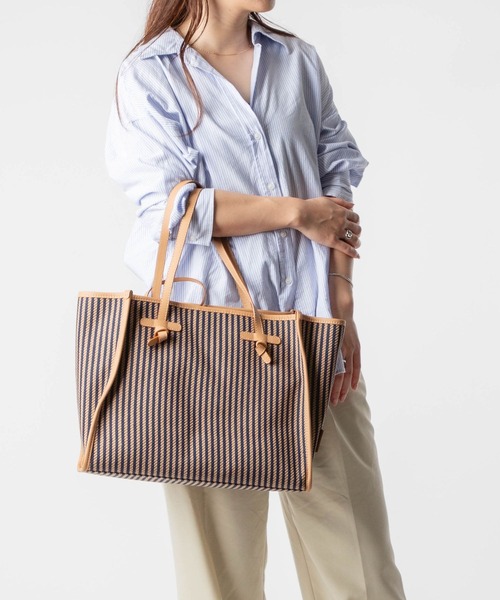 【GIANNI CHIARINI】マルチェッラ ストライプ トートバッグ GIANNI CHIARINI ハンドバッグ MARCELLA STRIPE ジャンニ