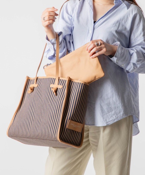 【GIANNI CHIARINI】マルチェッラ ストライプ トートバッグ GIANNI CHIARINI ハンドバッグ MARCELLA STRIPE ジャンニ