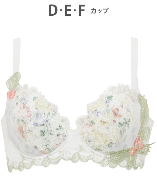 D65Mセット　ルジェ　リボンブラ フランデランジェリー fran de lingerie Cross Ribbon クロス