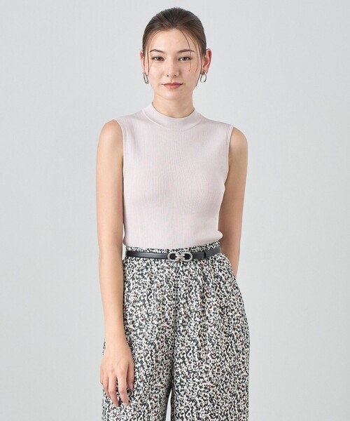 ニット セーター アセテートポリエステルノースリーブ レディース ANAYI ニット セーター アセテートポリエステルノースリーブ