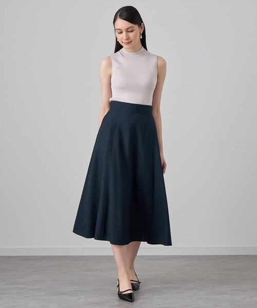 ニット セーター アセテートポリエステルノースリーブ レディース ANAYI ニット セーター アセテートポリエステルノースリーブ