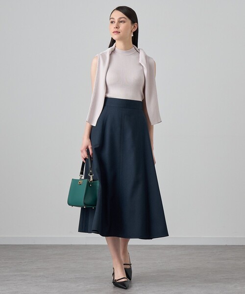 ニット セーター アセテートポリエステルノースリーブ レディース ANAYI ニット セーター アセテートポリエステルノースリーブ