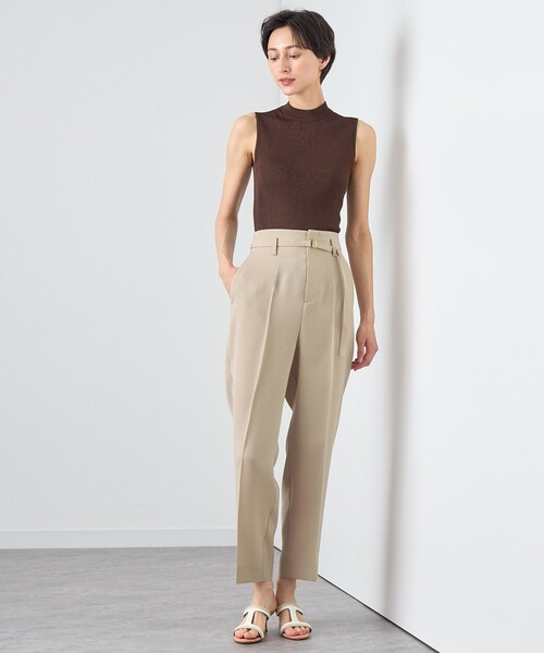 ニット セーター アセテートポリエステルノースリーブ レディース ANAYI ニット セーター アセテートポリエステルノースリーブ