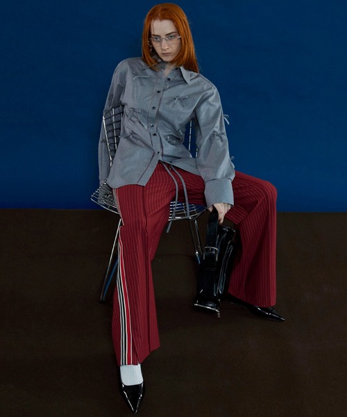 MAISON SPECIAL パンツ Side Line Jersey Straight Pants/サイド