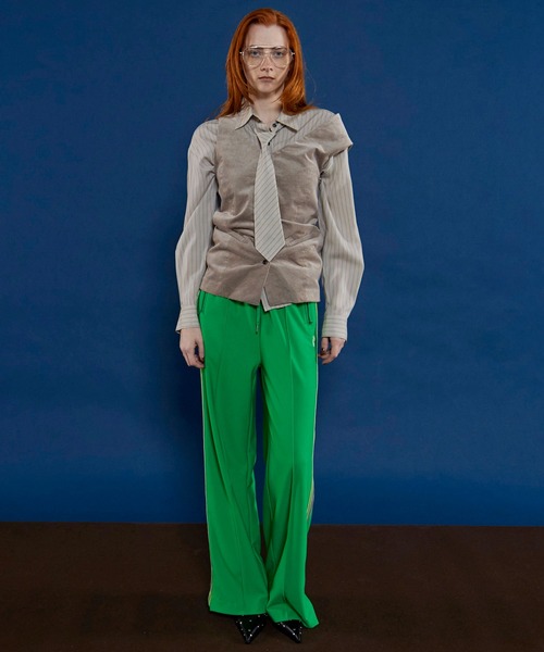 MAISON SPECIAL パンツ Side Line Jersey Straight Pants/サイド