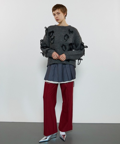 MAISON SPECIAL サイドラインジャージ MAISON SPECIAL パンツ Side Line Jersey Straight Pants/サイド