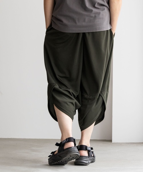 バックラッシュ　リネンサルエルパンツ　黒　リネン バックラッシュ リネンサルエルパンツ 黒 リネン （BACK LASH