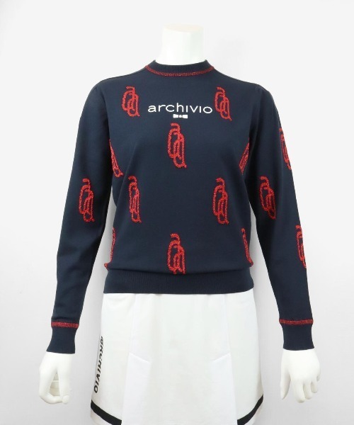 archivio（アルチビオ） ニット セーター 「LADIES」ラメロゴニット