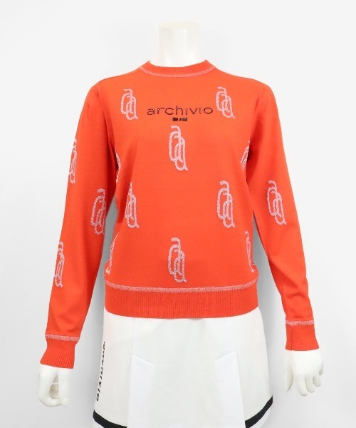 archivio（アルチビオ） ニット セーター 「LADIES」ラメロゴニット