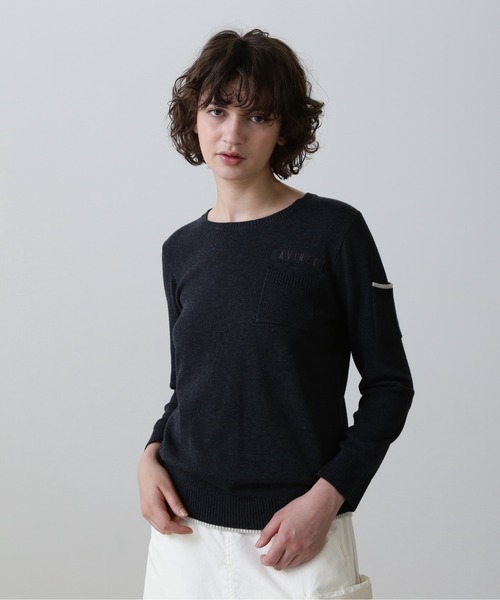 ニット セーター L/S FATIGUE KNIT TOPS/ファティーグニットトップス レディース
