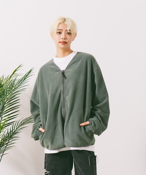 SOIL　HOODED CARDIGAN　フリーサイズ rehacer （ レアセル ） - 2Tone Hooded Cardigan - FAITHWEB
