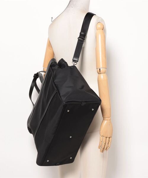 未使用級 Y'saccs イザック ブラック ボストンバッグ 黒 ヨウジヤマモト Y'SACCS（イザック） ボストンバッグ トラベル ホライズンボストン