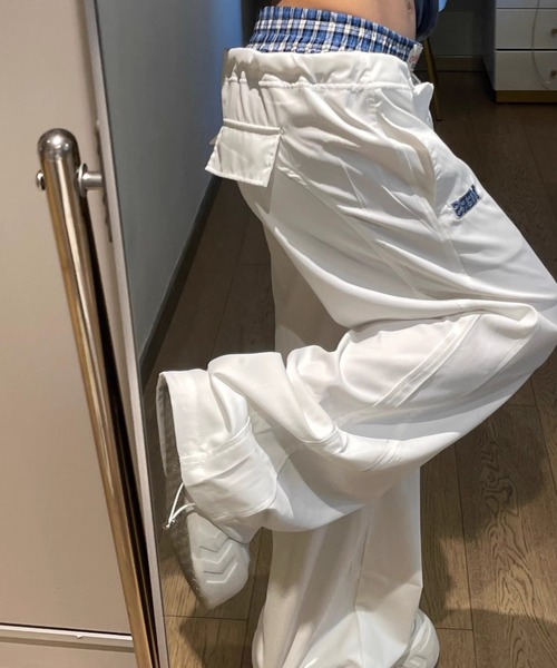 スウェットパンツ ジャージ チェック レイヤード ワイドパンツ レディース | GEMEDA | 11