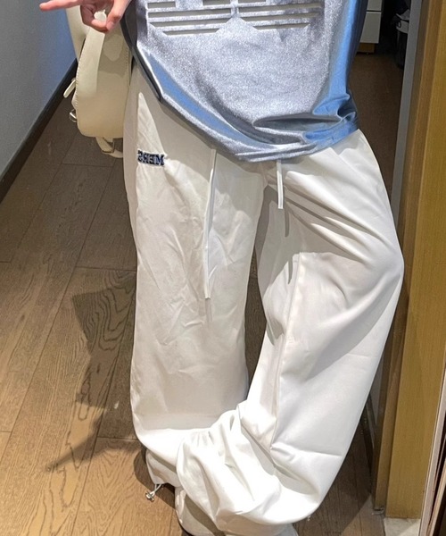 スウェットパンツ ジャージ チェック レイヤード ワイドパンツ レディース | GEMEDA | 15