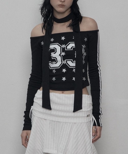 tシャツ 「SETUP‐EXE」33 STAR OFF-SHOULDER SET レディース