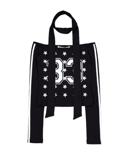 tシャツ 「SETUP‐EXE」33 STAR OFF-SHOULDER SET レディース SETUPEXE tシャツ 「SETUP‐EXE」33 STAR OFF-SHOULDER SET