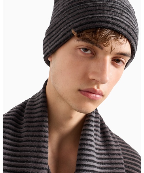 ARMANI EXCHANGE ニット帽 ニットキャップ 「A|X アルマーニ