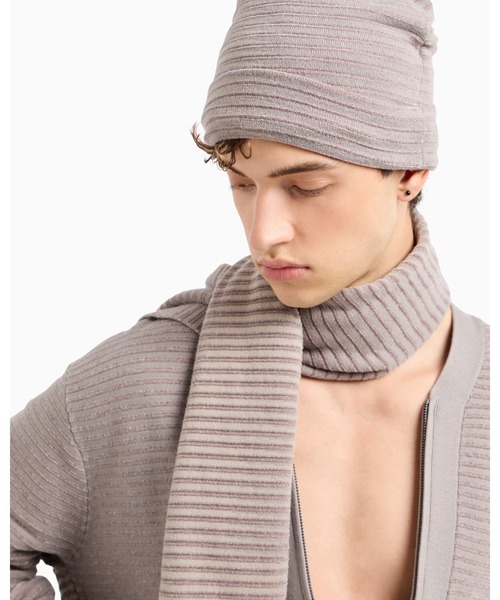ARMANI EXCHANGE ニット帽 ニットキャップ 「A|X アルマーニ