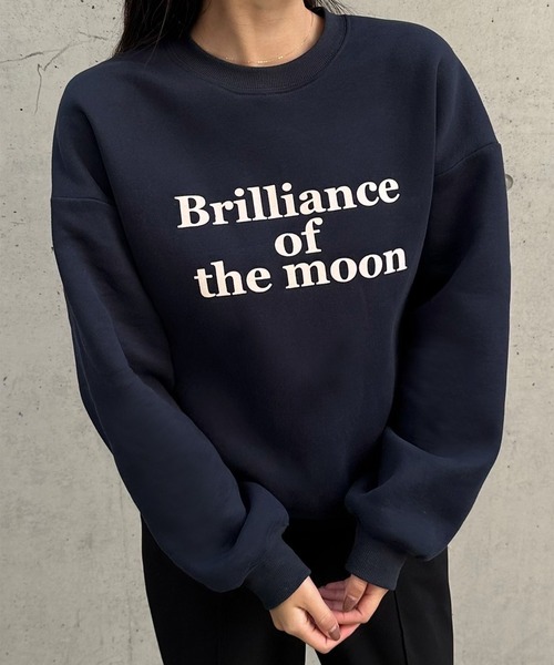 JUNOAH（ジュノア） トレーナー スウェット ロゴ裏起毛スウェット