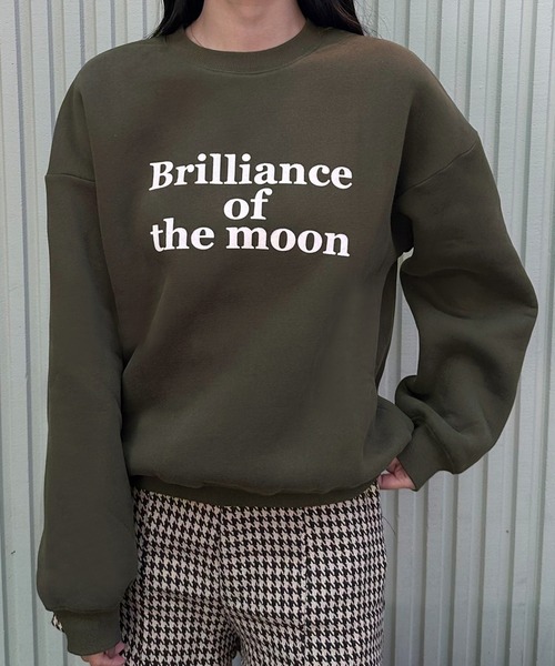 JUNOAH（ジュノア） トレーナー スウェット ロゴ裏起毛スウェット