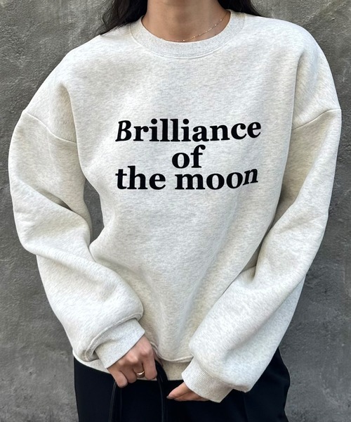 JUNOAH（ジュノア） トレーナー スウェット ロゴ裏起毛スウェット